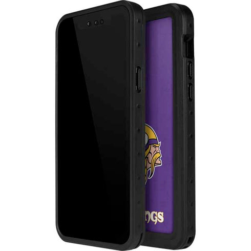 NFL Minnesota Vikings Distressed iPhone 12 Mini Waterproof Case