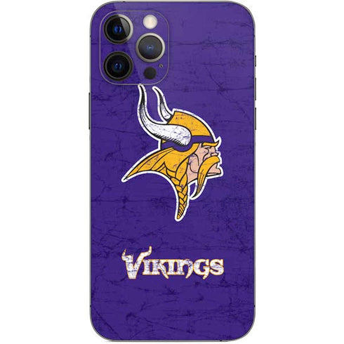 NFL Minnesota Vikings Distressed iPhone 12 Pro Skin