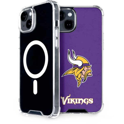 NFL Minnesota Vikings Distressed iPhone 13 MagSafe Case