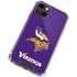 NFL Minnesota Vikings Distressed iPhone 13 Mini Clear Case