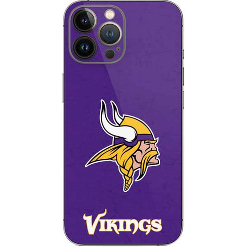 NFL Minnesota Vikings Distressed iPhone 13 Pro Max Skin
