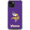 NFL Minnesota Vikings Distressed iPhone 15 Plus Clear Case
