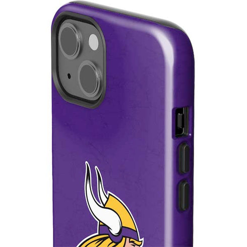 NFL Minnesota Vikings Distressed iPhone 15 Plus Impact Case