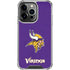NFL Minnesota Vikings Distressed iPhone 15 Pro Clear Case