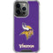 NFL Minnesota Vikings Distressed iPhone 14 Pro Clear Case