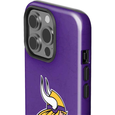 NFL Minnesota Vikings Distressed iPhone 15 Pro Impact Case