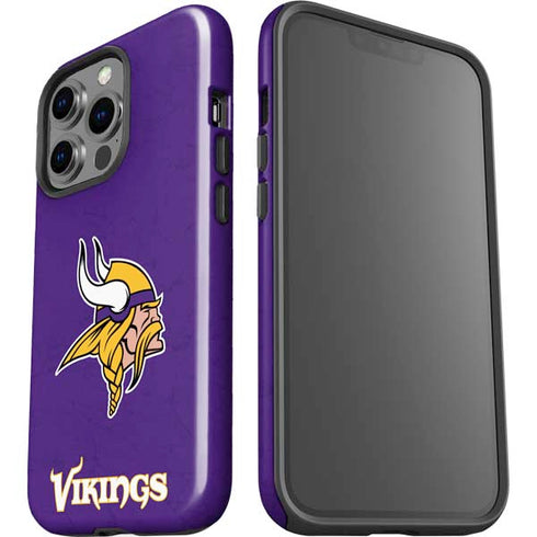 NFL Minnesota Vikings Distressed iPhone 15 Pro Impact Case