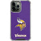 NFL Minnesota Vikings Distressed iPhone 14 Pro Max Clear Case