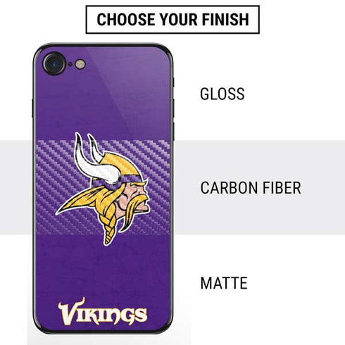 NFL Minnesota Vikings Distressed iPhone SE (2nd & 3rd Gen) Skin