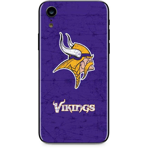 NFL Minnesota Vikings Distressed iPhone XR Skin
