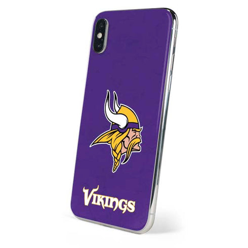 NFL Minnesota Vikings Distressed iPhone XS Skin