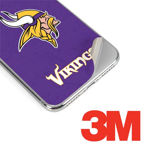 NFL Minnesota Vikings Distressed iPhone XS Skin