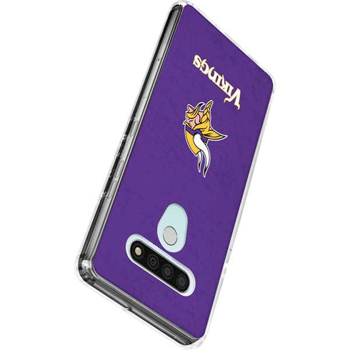 NFL Minnesota Vikings Distressed LG Stylo 6 Clear Case