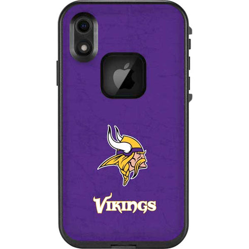 NFL Minnesota Vikings Distressed LifeProof Fre iPhone Skin