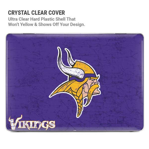 NFL Minnesota Vikings Distressed MacBook Air 13in M1 (2021) Case plus Skin