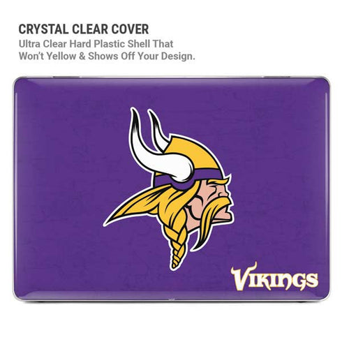 NFL Minnesota Vikings Distressed MacBook Air 15in (2023-2025) Case plus Skin