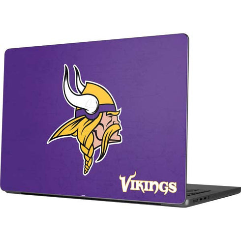 NFL Minnesota Vikings Distressed MacBook Pro 14in (2021-24) Skin