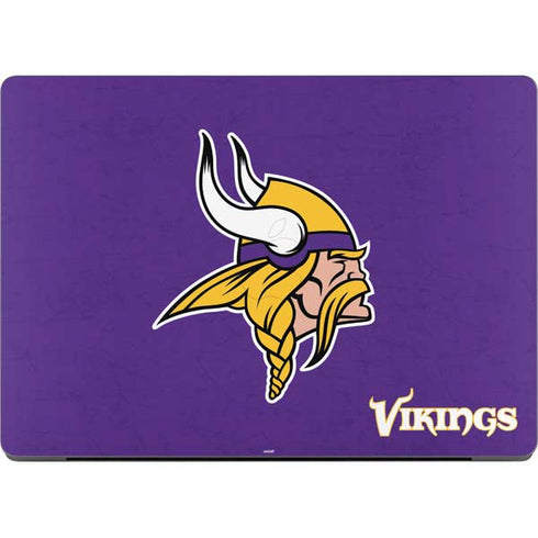 NFL Minnesota Vikings Distressed MacBook Pro 14in (2021-24) Skin