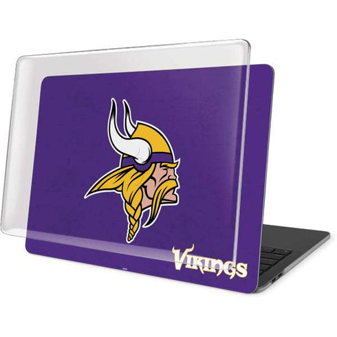 NFL Minnesota Vikings Distressed MacBook Pro 16in (2019-20) Case plus Skin