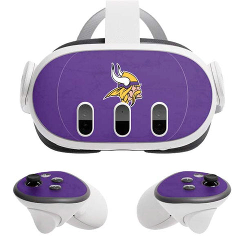 NFL Minnesota Vikings Distressed Meta Quest 3 Skin