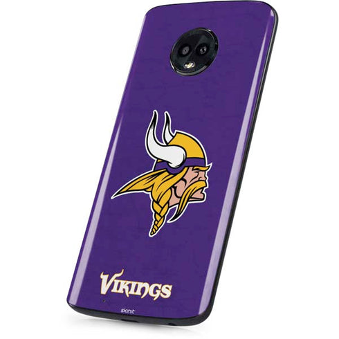 NFL Minnesota Vikings Distressed Moto G6 Skin