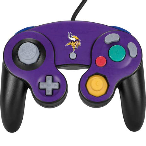 NFL Minnesota Vikings Distressed Nintendo GameCube Controller Skin