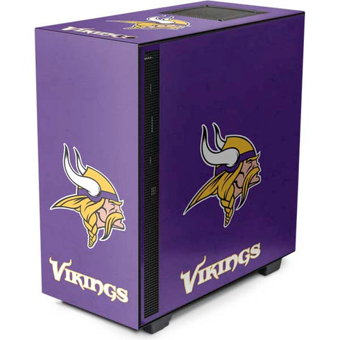 NFL Minnesota Vikings Distressed NZXT H510 Compact ATX Mid-Tower Case Skin