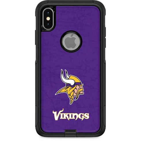 NFL Minnesota Vikings Distressed Otterbox Commuter iPhone Skin