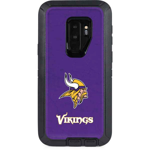 NFL Minnesota Vikings Distressed Otterbox Defender Galaxy Skin