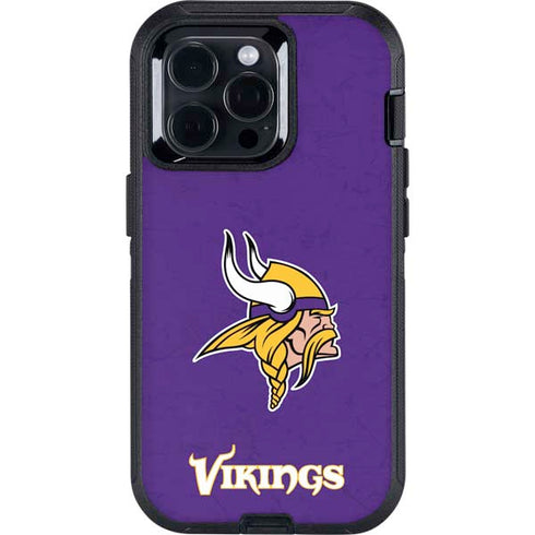 NFL Minnesota Vikings Distressed Otterbox Defender iPhone Skin