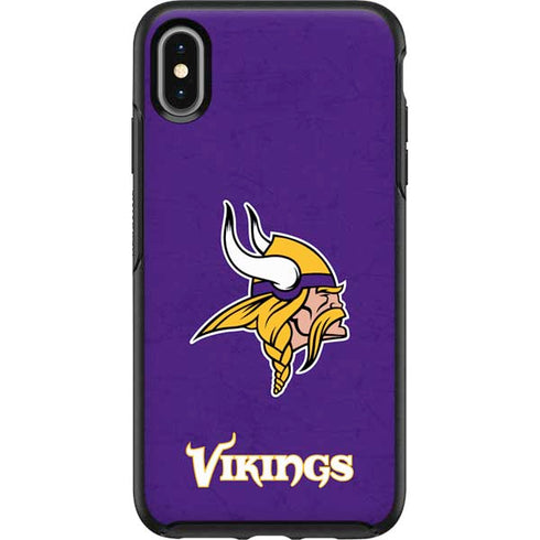 NFL Minnesota Vikings Distressed Otterbox Symmetry iPhone Skin