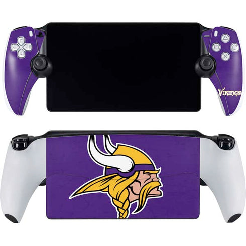 NFL Minnesota Vikings Distressed PlayStation Portal Remote Player Skin