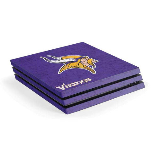 NFL Minnesota Vikings Distressed PS4 Pro Console Skin