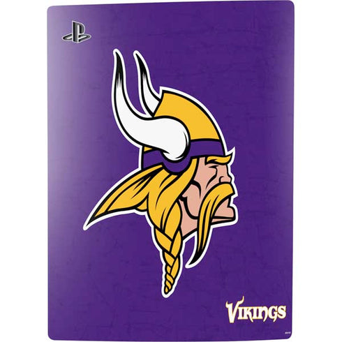 NFL Minnesota Vikings Distressed PS5 Bundle Skin