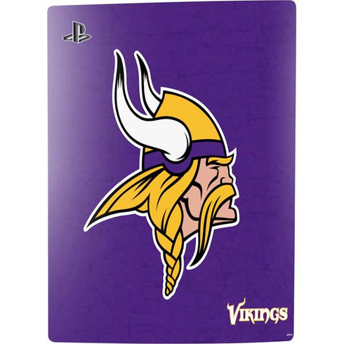 NFL Minnesota Vikings Distressed PS5 Console Skin
