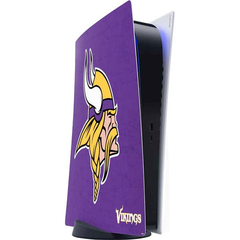 NFL Minnesota Vikings Distressed PS5 Digital Edition Console Skin