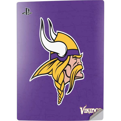 NFL Minnesota Vikings Distressed PS5 Digital Edition Console Skin