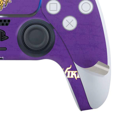 NFL Minnesota Vikings Distressed PS5 Slim Digital Edition Bundle Skin