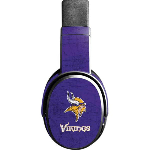 NFL Minnesota Vikings Distressed Skullcandy Crusher Wireless Skin