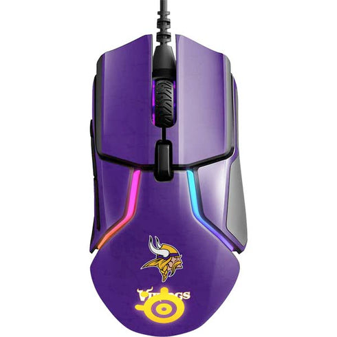 NFL Minnesota Vikings Distressed SteelSeries Rival 600 Gaming Mouse Skin