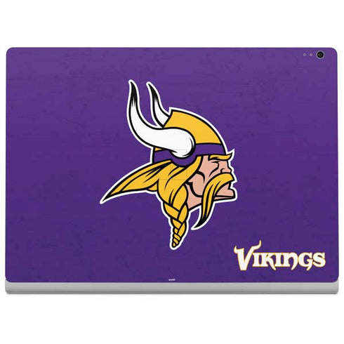 NFL Minnesota Vikings Distressed Surface Book 2 13.5in Skin