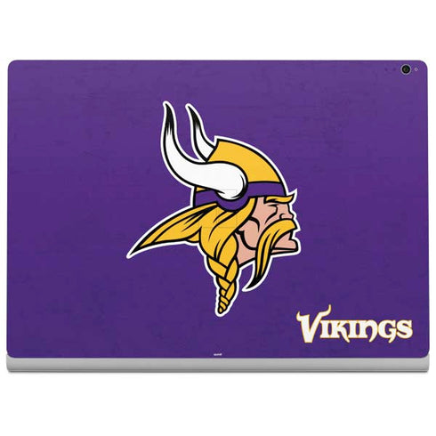 NFL Minnesota Vikings Distressed Surface Book 2 15in Skin