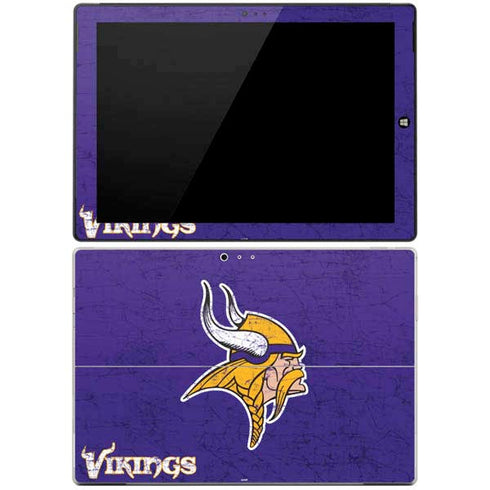 NFL Minnesota Vikings Distressed Surface Pro 3 Skin