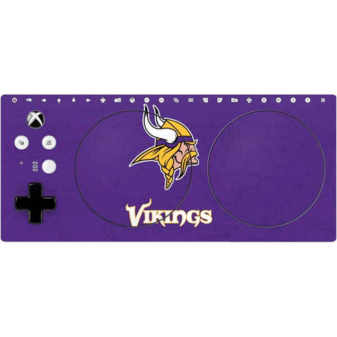 NFL Minnesota Vikings Distressed Xbox Adaptive Controller Skin