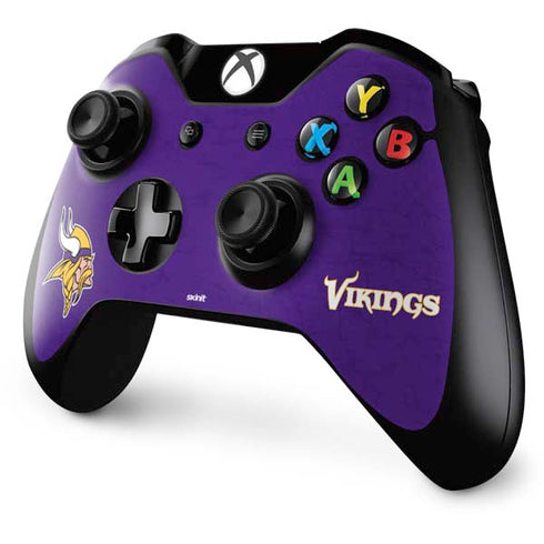 NFL Minnesota Vikings Distressed Xbox One Controller Skin