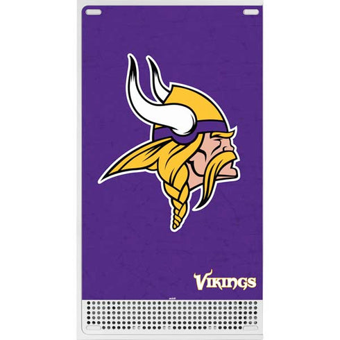 NFL Minnesota Vikings Distressed Xbox Series S Bundle Skin