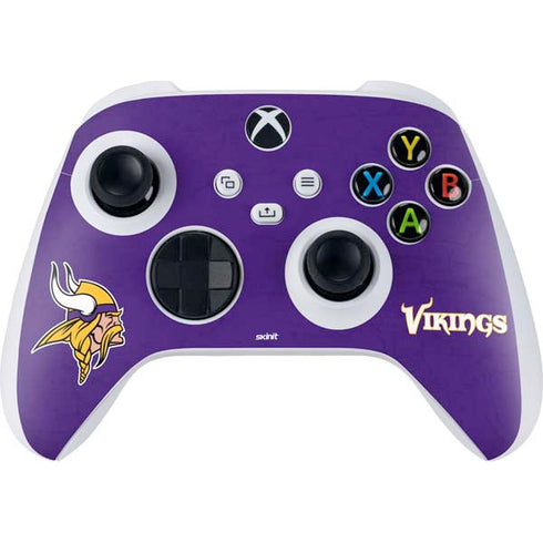 NFL Minnesota Vikings Distressed Xbox Series S Controller Skin