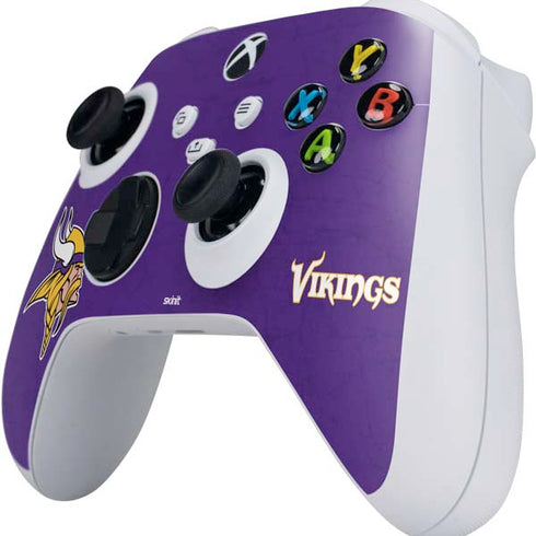 NFL Minnesota Vikings Distressed Xbox Series S Controller Skin