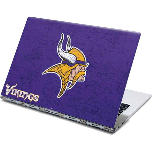 NFL Minnesota Vikings Distressed Yoga 910 2-in-1 14in Touch-Screen Skin