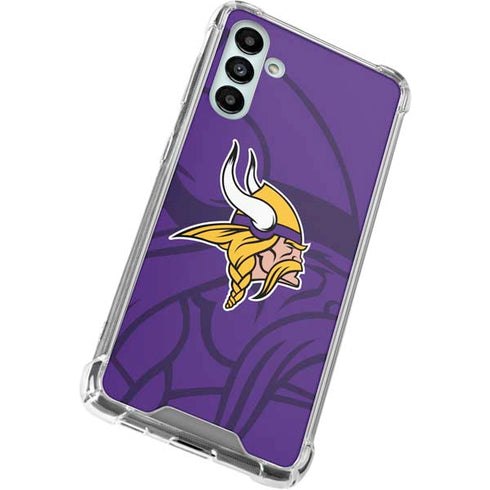 NFL Minnesota Vikings Double Vision Galaxy A13 5G Clear Case